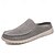 cheap Men&#039;s Clogs &amp; Mules-Men&#039;s Beige Slip-On Loafers with Comfortable Canvas Upper, Casual Shoes for Everyday Wear