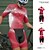 halpa Miesten vaatesarjat-Miesten Pyöräily jersey ja shortsit Lyhythihainen Maastopyöräily Maantiepyöräily Rubiini Apila Pyörä Spandex Urheilu Kirjain ja numero Vaatetus