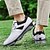 preiswerte Herren Golfschuhe-weiße und schwarze Golfschuhe für Herren mit Spikesohle, atmungsaktivem Obermaterial und stützender Polsterung für optimalen Komfort und Leistung auf dem Platz