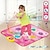 abordables Regalos-Alfombra de Baile - Alfombra de Baile Electrónica de 9 Teclas con Luz para Muñecas Princesas Juguetes Niñas Alfombra Musical Regalo de Cumpleaños Para Niñas de 3 5 7 9 10 Años o Más Regalo de Navidad