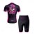 billige Klærsett for menn-Herre Sykkeljersey med shorts Kortermet Fjellsykling Veisykling Rød Fuksia Tegneserie Sykkel Spandex sport Tegneserie Klær