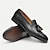 baratos Mocassins de couro premium-mocassins masculinos de couro marrom com borlas e detalhes em brogue, sapatos sociais clássicos para casamentos, festas e eventos formais