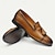 baratos Mocassins de couro premium-mocassins masculinos de couro marrom com borlas e detalhes em brogue, sapatos sociais clássicos para casamentos, festas e eventos formais