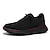 abordables Baskets-baskets à lacets en tricot respirant pour hommes – chaussures de course décontractées légères avec semelle coussinée pour la marche et le quotidien