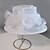 abordables Chapeaux de fête-Chapeau de soleil à large bord en organza pour femme, chapeau de style Derby, pour mariage, thé, église
