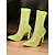 preiswerte Modische Stiefel-neongrüne Mesh-Stiletto-Stiefel – auffällige, durchsichtige High-Heel-Stiefel für Damen für Fashion &amp; Clubwear