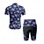preiswerte Herrenbekleidungs-Sets-Herren Radtrikot mit Radhose fahrradbekleidung Kurzarm MTB Mountain Rennrad Königsblau Blau Dunkelblau Blumen Pflanzen Fahhrad Spandex Sport Blumen Pflanzen Bekleidung
