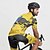 billiga Tröjor för män-Herr Cykeltröja Kortärmad Cykel T-shirt Tröja med 3 bakfickor Bergscykling Andningsfunktion Snabb tork Anatomisk design Uppsugande Gul Blå Fuchsia Lutning sporter Kläder