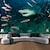 abordables Tapiz de Playa Oceánica-Tapiz Colgante de Peces de Océano Paisaje Arte de Pared Tapiz Grande Decoración Mural Fotografía Fondo Manta Cortina Decoración para Hogar Dormitorio Sala de Estar