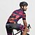 billiga Tröjor för män-Herr Cykeltröja Kortärmad Cykel T-shirt Tröja med 3 bakfickor Bergscykling Andningsfunktion Snabb tork Anatomisk design Uppsugande Gul Blå Fuchsia Lutning sporter Kläder