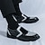 ieftine Semi-formal-pantofi de rochie pentru bărbați din piele lăcuită – mocasini negri cu detalii texturate aurii, încălțăminte formală elegantă pentru petreceri, nunți și evenimente speciale