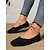 ieftine Pantofi Joși de Damă-pantofi cu slip-on clasici pentru femei din piele intoarsa artificiala pentru uzura de zi cu zi, birou si calatorii