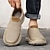 voordelige Hereninstappers &amp; loafers-beige heren instapschoenen met gevoerde zool – comfortabele en ademende sportschoenen voor casual gebruik en buitenactiviteiten