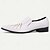 abordables Mocassins en cuir de qualité supérieure-Mocassins à enfiler en cuir de vachette blanc de qualité supérieure pour hommes avec détails cloutés, style formel pour une occasion spéciale