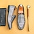 abordables Semi-formel-Mocassins de créateur pour hommes avec double boucle, tige en maille texturée, chaussures décontractées élégantes pour le travail et les occasions spéciales