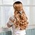 abordables Pelucas sintéticas de moda-Pelucas sintéticas Ondulado Tejido rizado Corte a capas Con flequillo Hecho a Máquina Peluca 26 pulgadas A1 Pelo sintético Mujer Clásico Cómodo Gradiente de Color Rubio