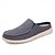 cheap Men&#039;s Clogs &amp; Mules-Men&#039;s Beige Slip-On Loafers with Comfortable Canvas Upper, Casual Shoes for Everyday Wear