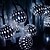 abordables Luces de cuerda solar-Cadena de luces solares marroquíes para exteriores, 5 m, 20 ledes/6,5 m, 30 ledes, para patio, jardín, valla, balcón, escalones, festival, boda, ambiente decorativo
