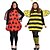 abordables Disfraz de Animal-Traje de cosplay Disfraces divertidos Mariquita Abeja Cosplay Niños Adulto Mujer Chica Carnaval Mascarada Mardi Gras Fiesta Víspera de Todos los Santos Rendimiento Disfrazarse