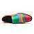 abordables Semi-formel-chaussures à enfiler multicolores en patchwork pour hommes – mocassins audacieux d&#039;inspiration vintage pour fêtes, représentations sur scène et événements de mode