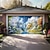 abordables Bannières de Garage et de Porte-Décorations de porte paysage Couverture de porte de garage Bannière extérieure printemps lac Grande toile de fond pour décoration de porte de garage extérieure Décorations murales de maison pour les