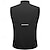 billige Jakker og veste til mænd-Herre Dame Cykelvest Uden ærmer Cykel Vest / gilet Toppe med 3 baglommer Bjerg Cykling Vej Cykling Vandtæt Vindtæt Refleksbånd Sport Sort Gul Grå Tøj