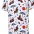 abordables Polo imprimé pour homme-Homme imprimé Polo Manche Courte Polos Chemises à Col Vêtement décontracté de travaile Extérieur Tenue quotidienne Tenue de fête Impression 3D Été Printemps Automne Blanche Rose Claire Bleu de minuit