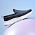 abordables Baskets-baskets de sport à enfiler pour hommes, maille tricotée respirante, chaussures de course confortables avec semelle blanche, chaussures de sport décontractées pour l&#039;extérieur et l&#039;utilisation quotidienne