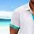 economico Vacanza-Per uomo Camicia Camicia di lino Camicia Estiva Abbigliamento da spiaggia Camicia hawaiana estiva Camicia con Bottoni Tinta unica Vacanza Camicia hawaiana Bianco Blu Verde Manica Corta Colletto