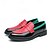 abordables Semi-formel-chaussures à enfiler en similicuir haut de gamme pour hommes avec un design audacieux en blocs de couleurs - des chaussures confortables et élégantes pour les occasions décontractées et formelles