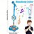 abordables RC y juguetes electrónicos-Micrófono de karaoke para niños--Micrófono amplificador de música infantil micrófono para niños con soporte simulación de karaoke juguetes para cantar por niños. Regalo de Navidad