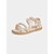 cheap Flower Girl-Pearl-Strap Sandals for Girls – Stylish Wedding Footwear for Flower Girls
