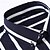 voordelige heren overhemd met knopen-Voor heren Overhemd Zomer overhemd Normaal shirt Overhemd met knopen Zwart Marineblauw Donkerblauw Licht Blauw Lange mouw Gestreept Revers Vakantie Hawaii Button-omlaag Kleding Polyester Modieus
