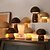 abordables Lampes de table-Lampe de table à LED à intensité variable en forme de champignon, lampe de bureau tactile en bois, veilleuse rechargeable par USB, pour chambre à coucher, café, bureau, décoration, cadeau