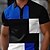 preiswerte Poloshirt mit Farbblockdesign für Herren-Herren Farbblock Polo Kurzarm Polo-Shirts Hemden mit Kragen Lässig Schule Outdoor Sport Alltagskleidung 3D-Druck Sommer Frühling Herbst Gelb Rote Blau