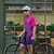 billige Klærsett for menn-Herre Sykkeljersey med shorts Kortermet Fjellsykling Veisykling Sommer Vår Høst Burgunder Blå Lilla Geometrisk Gradert Sykkel Forside Glidelås Svettereduserende Bekvem Pustende Spandex sport Klær
