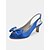billige Formell-stilig sateng med åpen tå slingback kattungehæl for kvinner med sløyfedetalj – rhinestone-utsmykning, ideell for bryllup og kveldsbegivenheter