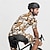 billiga Klädsatser för män-Herr Cykeltröja med shorts Kortärmad Bergscykling Vägcykling Gul Brun Khaki grön Hund Cykel Elastan sporter Hund Kläder
