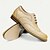 billige Klassiske Sko-mænds beige premium kohud brogue sko med snørebånd med perforerede detaljer, formel stil til bryllupper og forretningsbegivenheder