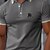 preiswerte Klassisches Poloshirt für Herren-Herren Pferd Polo Kurzarm Polo-Shirts Hemden mit Kragen Lässig Schule Outdoor Alltagskleidung Hauskleidung Knöpfe 3D-Druck Sommer Weiß Blau Grün