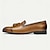 baratos Mocassins de couro premium-mocassins masculinos de couro marrom com borlas e detalhes em brogue, sapatos sociais clássicos para casamentos, festas e eventos formais