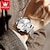 cheap Quartz Watches-New Olevs Men&#039;S Business Watch Diamond-Encrusted Glow-In-The-Dark Double Calendar Week Display Multi-Functional Quartz Watch Casual Waterproof Sports Watch