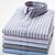 abordables chemises sans repassage pour hommes-Homme Chemise Chemise boutonnée marinière Mariage Soirée Blanche Bleu Bleu Ciel Violet Claire manche longue Revers Printemps Automne Vêtement Tenue Boutons