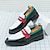 abordables Semi-formel-chaussures à enfiler en similicuir haut de gamme pour hommes avec un design audacieux en blocs de couleurs - des chaussures confortables et élégantes pour les occasions décontractées et formelles