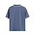 billiga Herrarnas Elite T-shirts och linnen-Herr T-shirt Kortärmad Vik-över krage V-hals Sommar Vår Semester Vintage Neutral Rand-Trim Färgblock Skola Träning Utomhus Svart Vit Stengrön Topp t-shirt för män