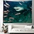 abordables Tapiz de Playa Oceánica-Tapiz Colgante de Peces de Océano Paisaje Arte de Pared Tapiz Grande Decoración Mural Fotografía Fondo Manta Cortina Decoración para Hogar Dormitorio Sala de Estar