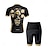 preiswerte Herrenbekleidungs-Sets-Herren Radtrikot mit Radhose fahrradbekleidung Kurzarm MTB Mountain Rennrad Rote Kaki Karikatur Blumen Pflanzen Fahhrad Spandex Sport Karikatur Blumen Pflanzen Bekleidung