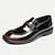 abordables Mocassins en cuir de qualité supérieure-Mocassins à enfiler en cuir de vachette noir de qualité supérieure pour hommes avec bride décorative, style formel pour les affaires et les occasions spéciales