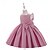 preiswerte Partykleider-kinderkleidung Mädchen Party Kleid Feste Farbe Ärmellos Besondere Anlässe Prinzessin Polyester abendkleider Sommer Frühling 3-10 Jahre Mehrfarbig Weiß Champagner