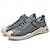 voordelige Herensneakers-beige mesh sneakers voor heren met veter- en klittenbandsluiting, ademende casual sportschoenen voor de zomer